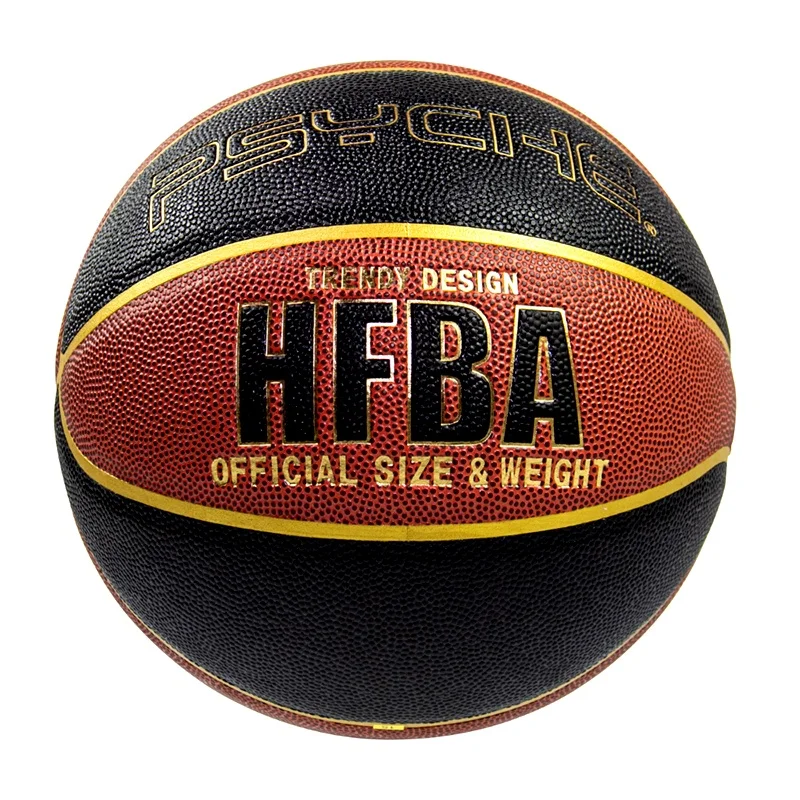 High Quality PU Leather Material Daily Training Low MOQ For Customization Basketballs Size 5 6 7 Balls