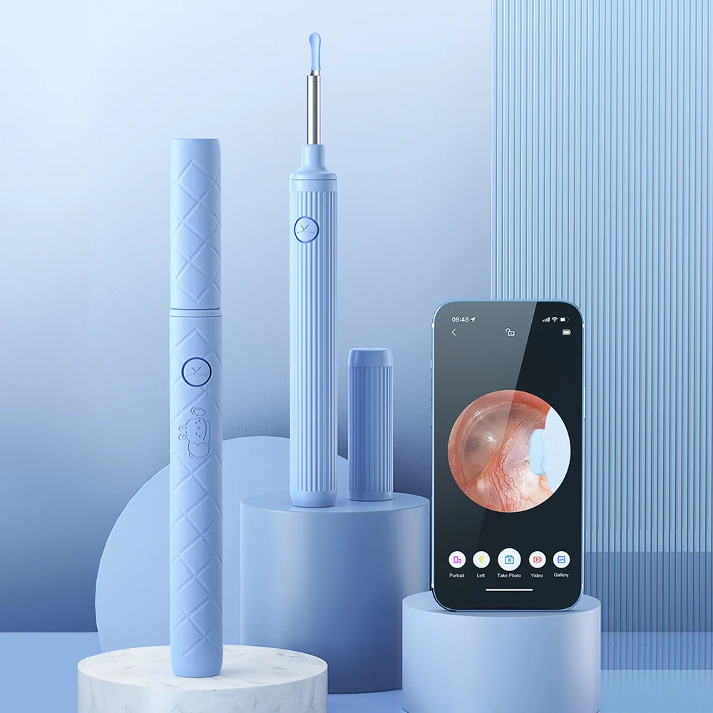 AIFREE Personal and Home Use Wireless Ear Otoscope LED Ear Wax Removal Endoscope Earwax Remover Tool Ear Camera