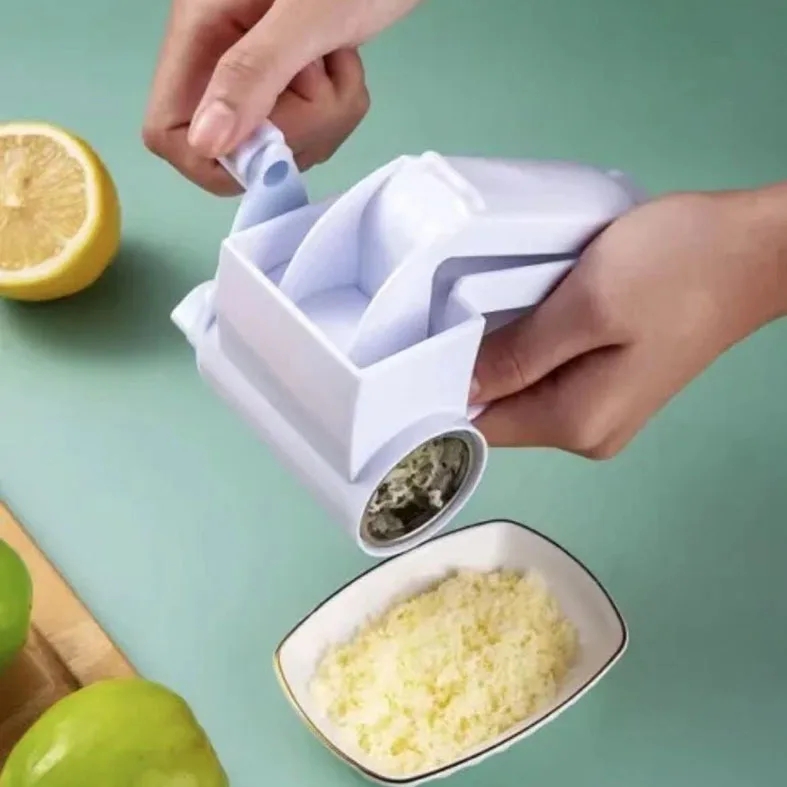 Syh641 Handheld Mini Rotary Cheese Grater Shredder with Stainless Steel Drum for Grating Hard Nuts Kitchen Gadgets