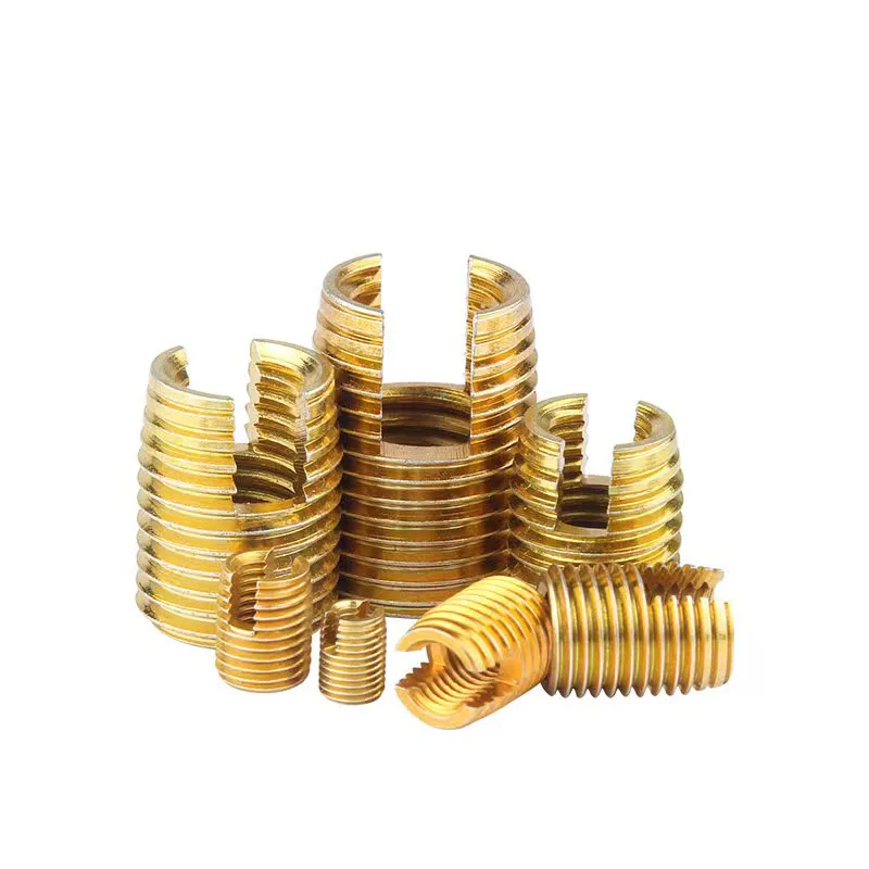 Carbon Steel Locking ensat threaded bushing Stainless Steel Slotted Self Tapping Thread Insert For Thread Repair