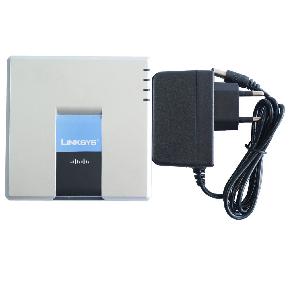 Дешевый Linksys SPA2102 Voip телефонный адаптер с роутером 2 Fxs порт беспроводной