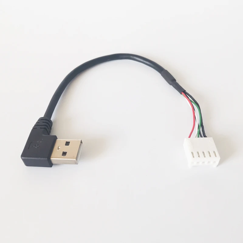  Под заказ 90 градусов USB 2 0 A папа Оригинальный Molex 3 4 5Pin терминал провода Жгут кабеля левый/правый угол к