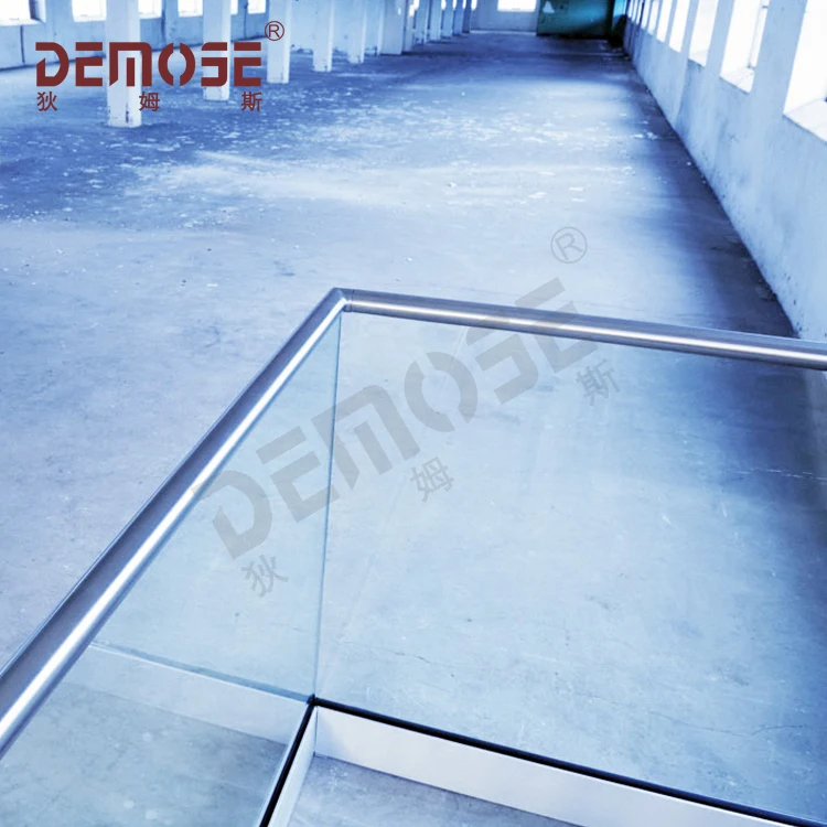 balcony aluminum u channel railing outdoor frameless railing with tempered glass stainless steel balustrade for railing