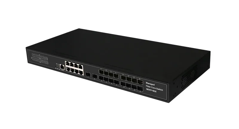 full gigabit 18sfp plus 8g copper fibre sfp ethernet switch l2 manageable fiber switch best price top quality