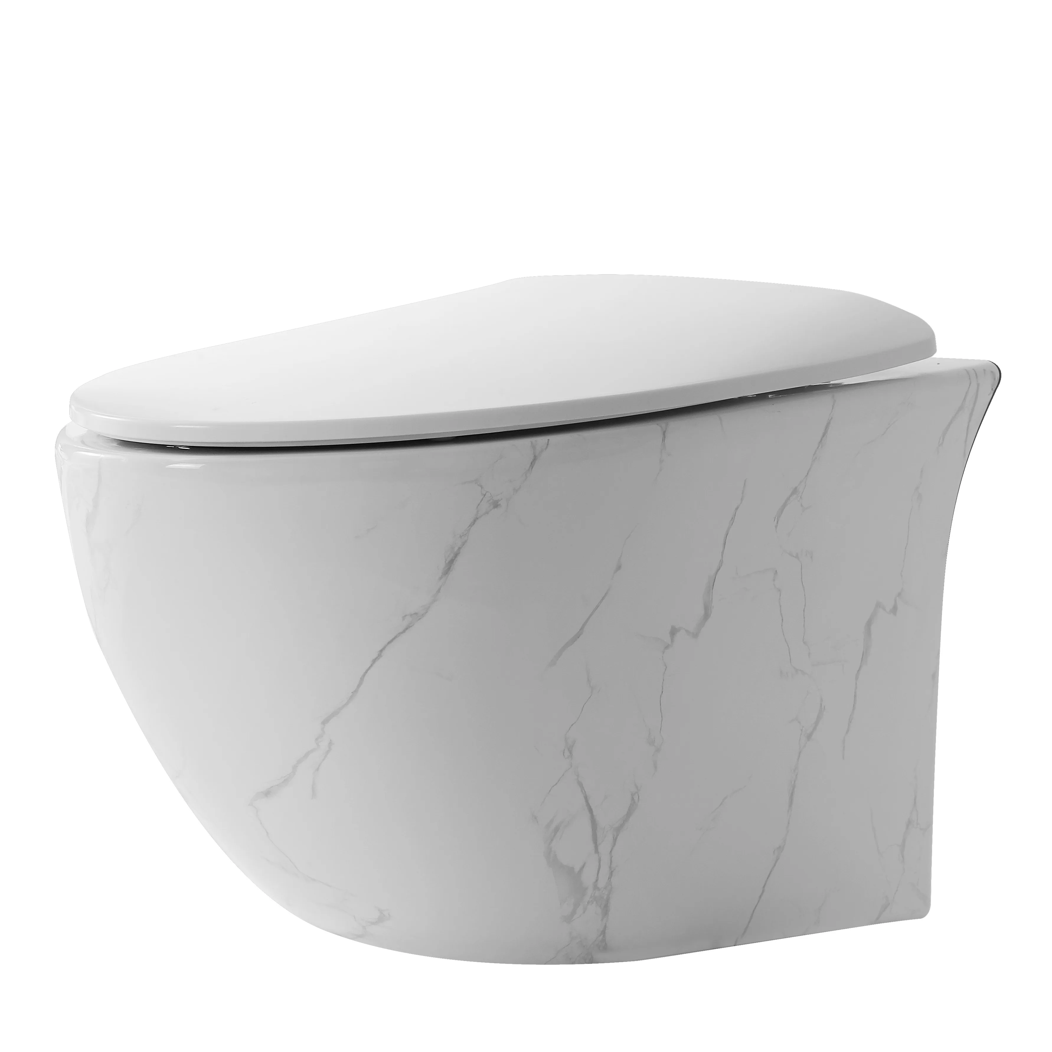 Sanitary ware good quality cheap house hotel p trap wall mounted water closet bathroom marble ceramic wall hung toilet commode