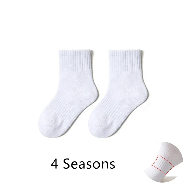 Comfortable bamboo solid color uniform school socks for kids