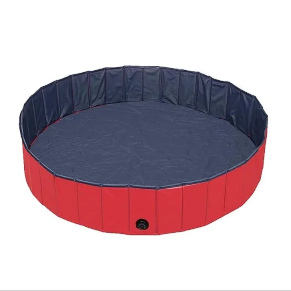 80*20cm Foldable  Durable PVC Dog Bathing Pool Pet Swimming Water Pool
