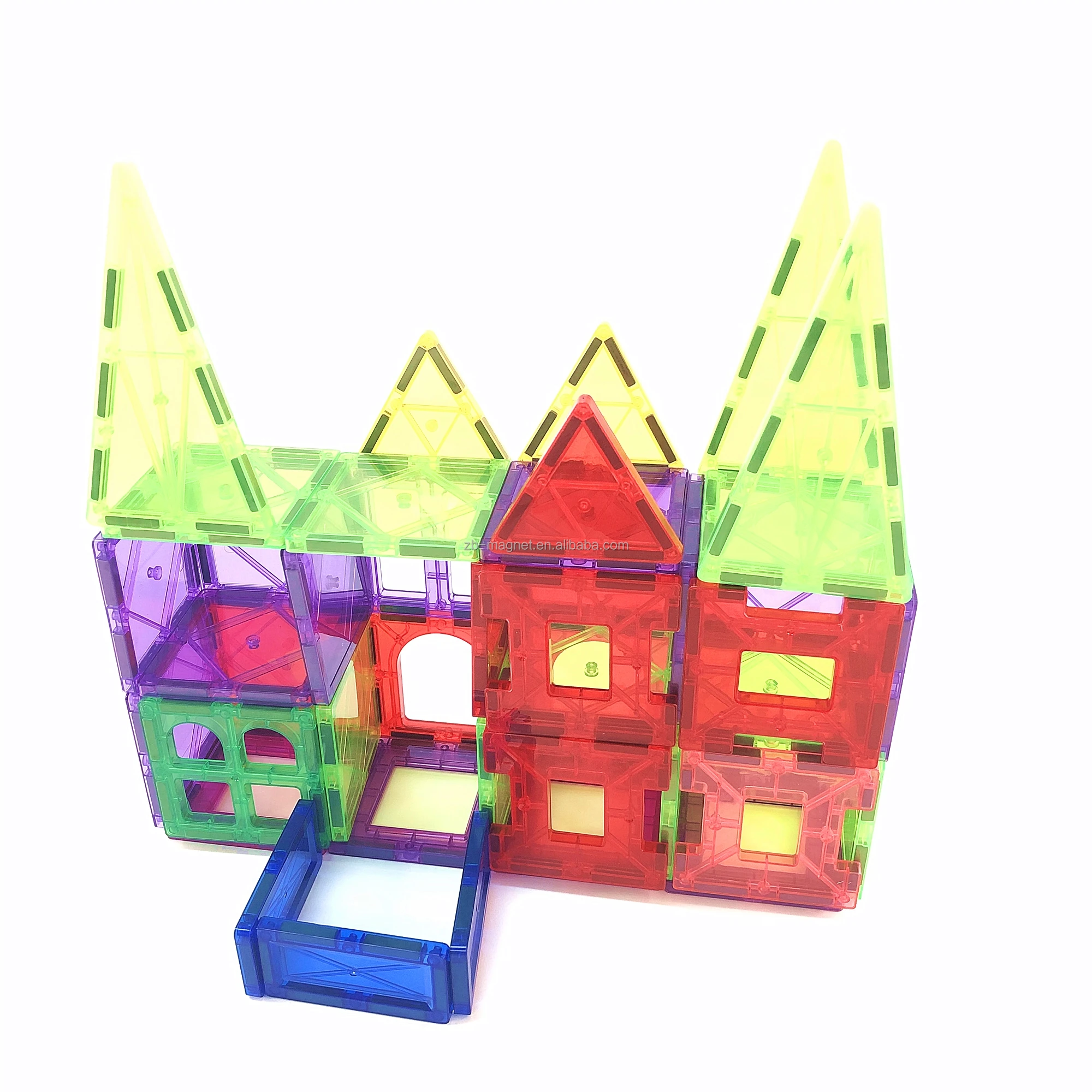 Factory Direct Sales Large Plastic Game Colorful Magnetic Blocks Set Educational Building Blocks Toys