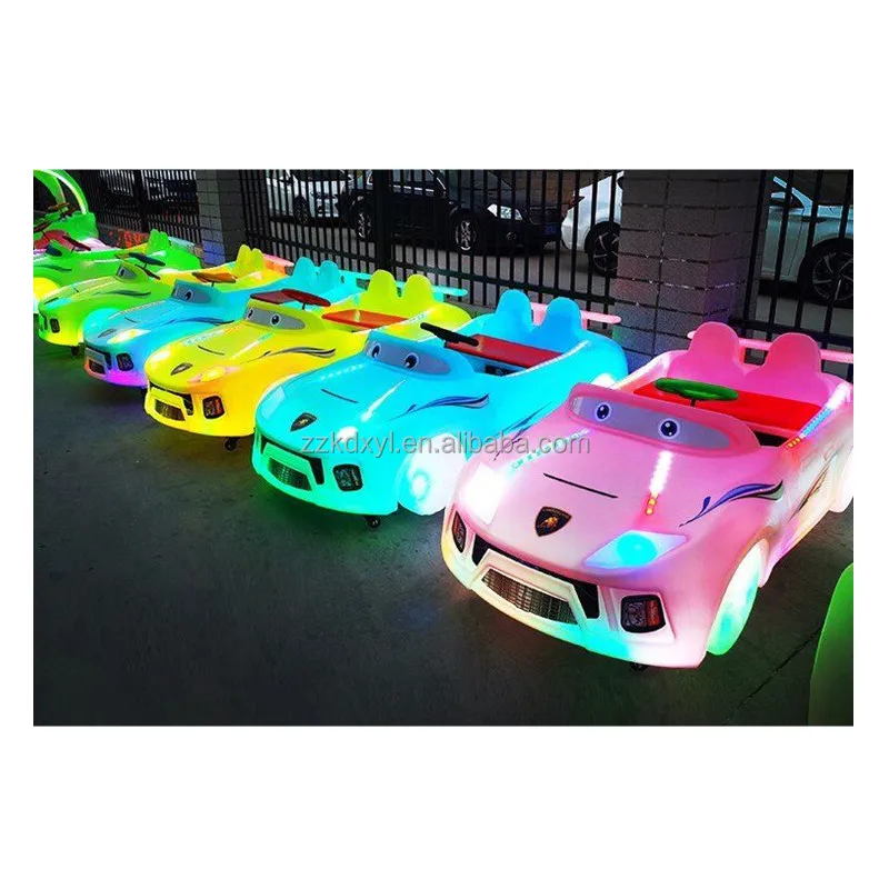 Manufacturer sells mall children electric four-wheel Toy Car New Light Sports car double seat battery bumper car
