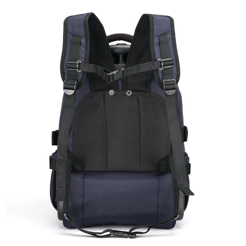 Multi-function roller laptop backpack trolley bag pull rod luggage backpack hand push schoolbag 2024