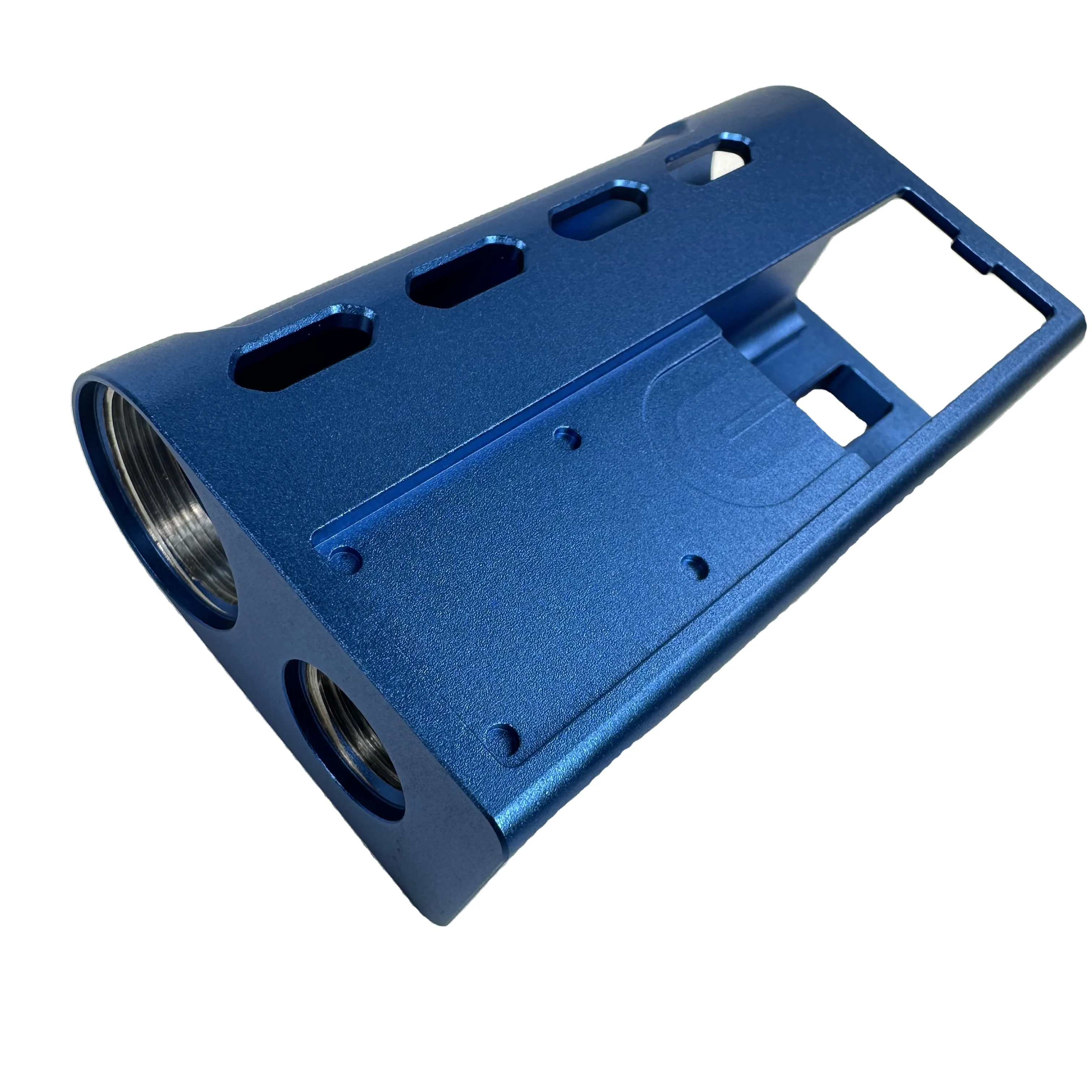 high quality custom sandblasting anodizing purple red green blue colors aluminum machining enclosure
