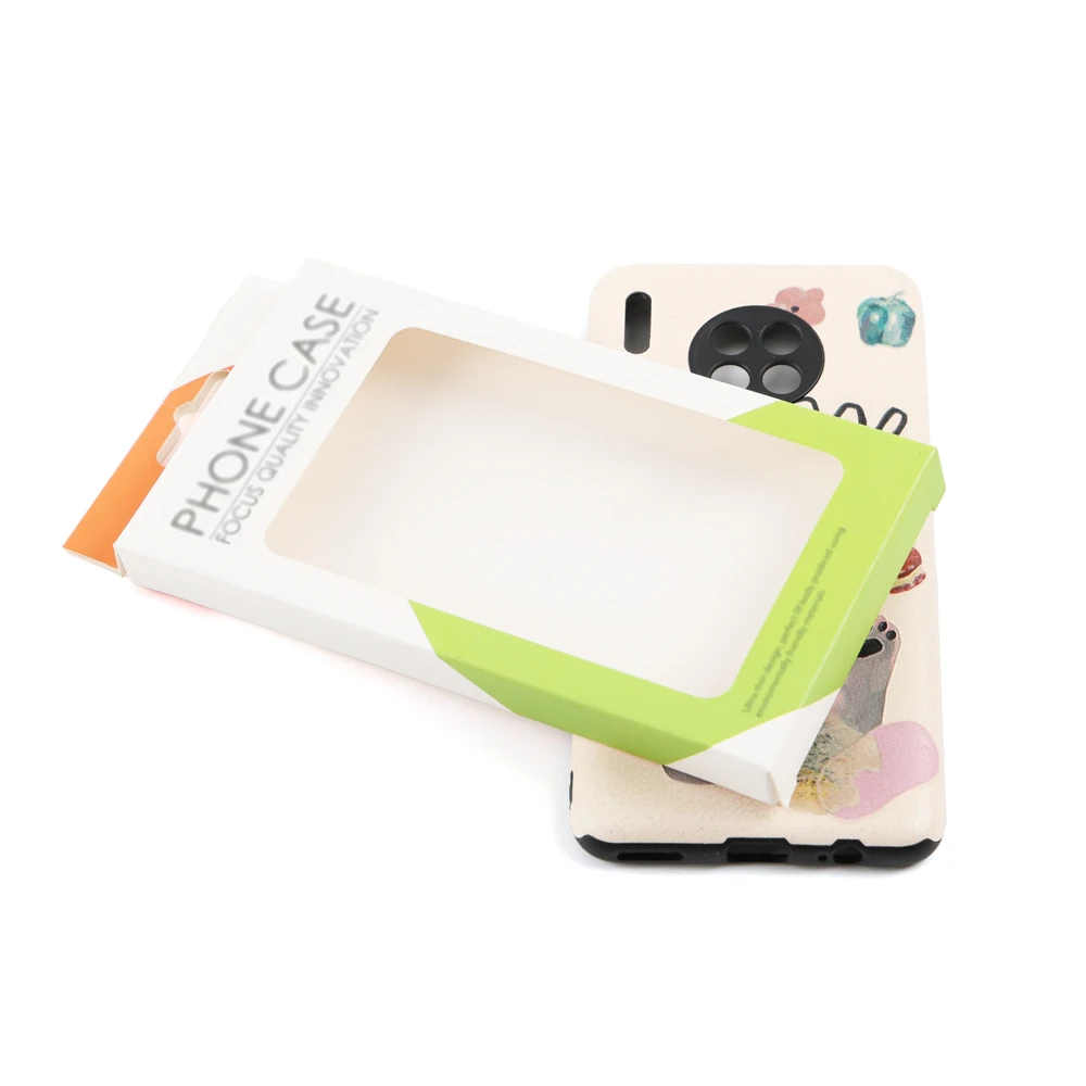Wholesale Custom Print Logo Phone Case Packaging Cover Paper Box With Hanging