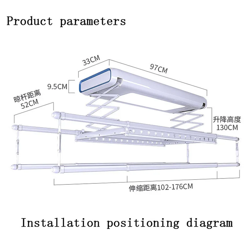 smart electric clothes drying rack hanging foldable drying rack ceiling mounted clothes hanger automatically