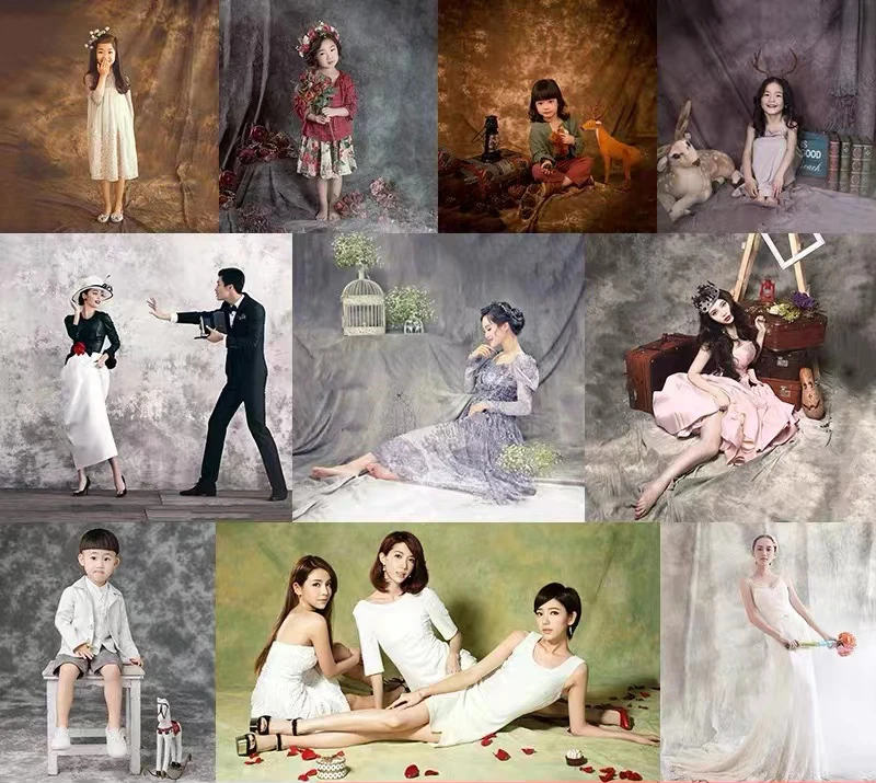 Portrait Photography Backdrop Professional Fabric Photo Studio Props Polyester Background Cloth For Photographer Pictures