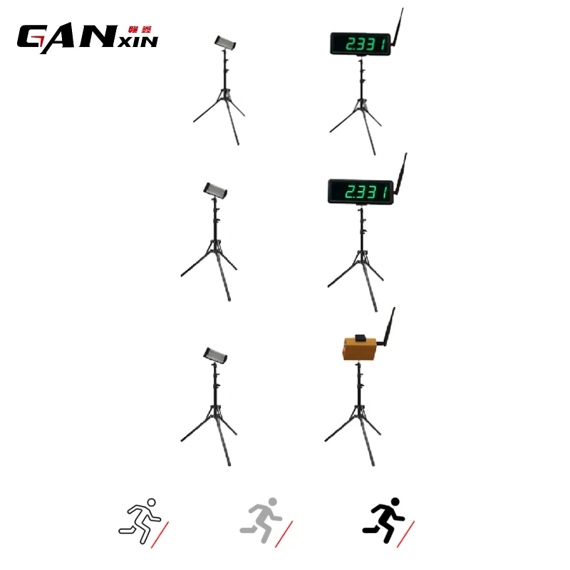 YIZHI LED Digital Racing Timer Large Electronic Countdown Race Wireless Laser Timer with Running Timing System Clock