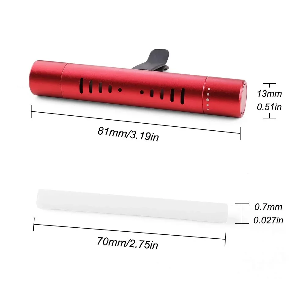 Car  Vent Clips Small portable Air Fragarence Essential Oil Diffuser Sticks