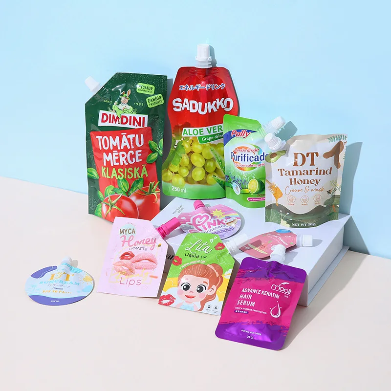 Doypack пищевой жидкий стоячий 1 литровый пакет для упаковки пищевых продуктов 30 мл 200 250 жидкие пакеты напитков