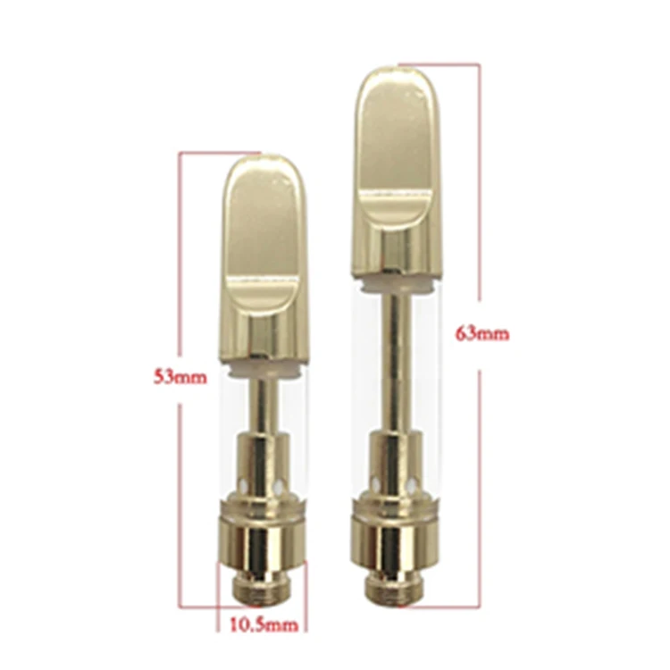 Factory wholesale dual coil 510 gold Atomizer cbd cartridge