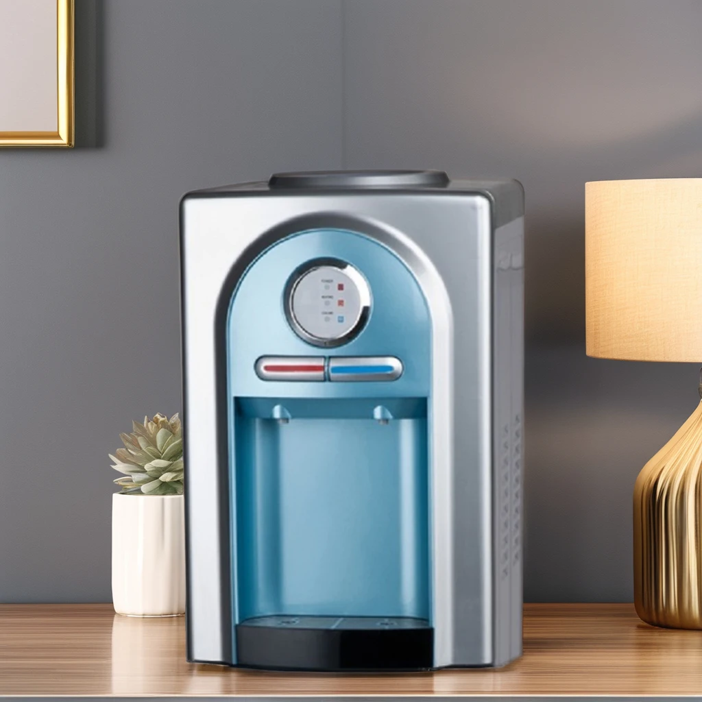 Electric Desktop 5 Gallon 19 L Water Cooler Dispenser Home Counter Top Compressor Cooling Cold Hot Water Drinking Plastic