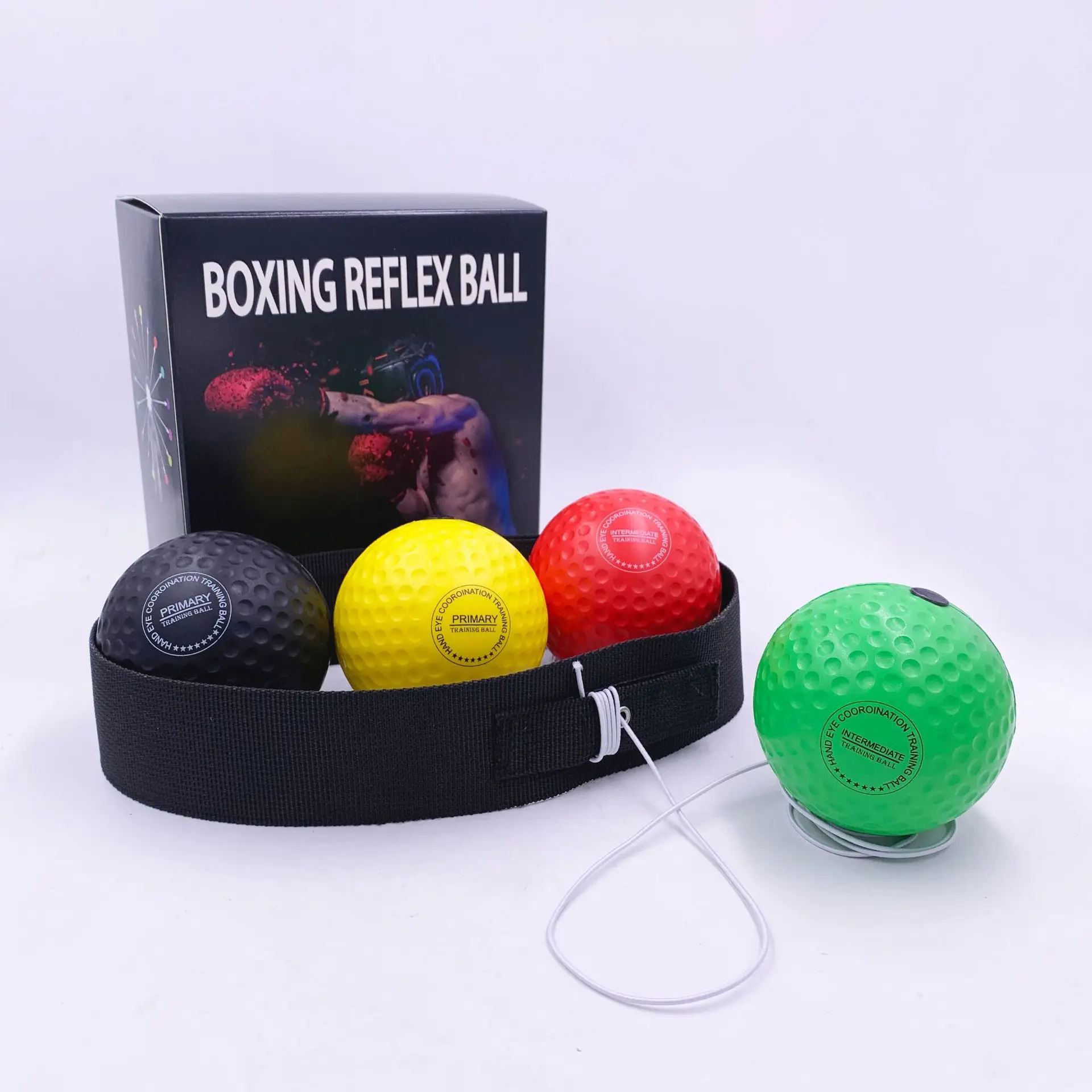 
Indoor gym fitness elastic speed punching training headband boxing reflex ball 