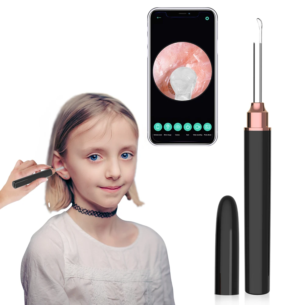 
Otoscope Ear Cleaner Digital Ophthalmoscope Wifi For Phone Set Earpick With Video System Electric Endoscope Camera 
