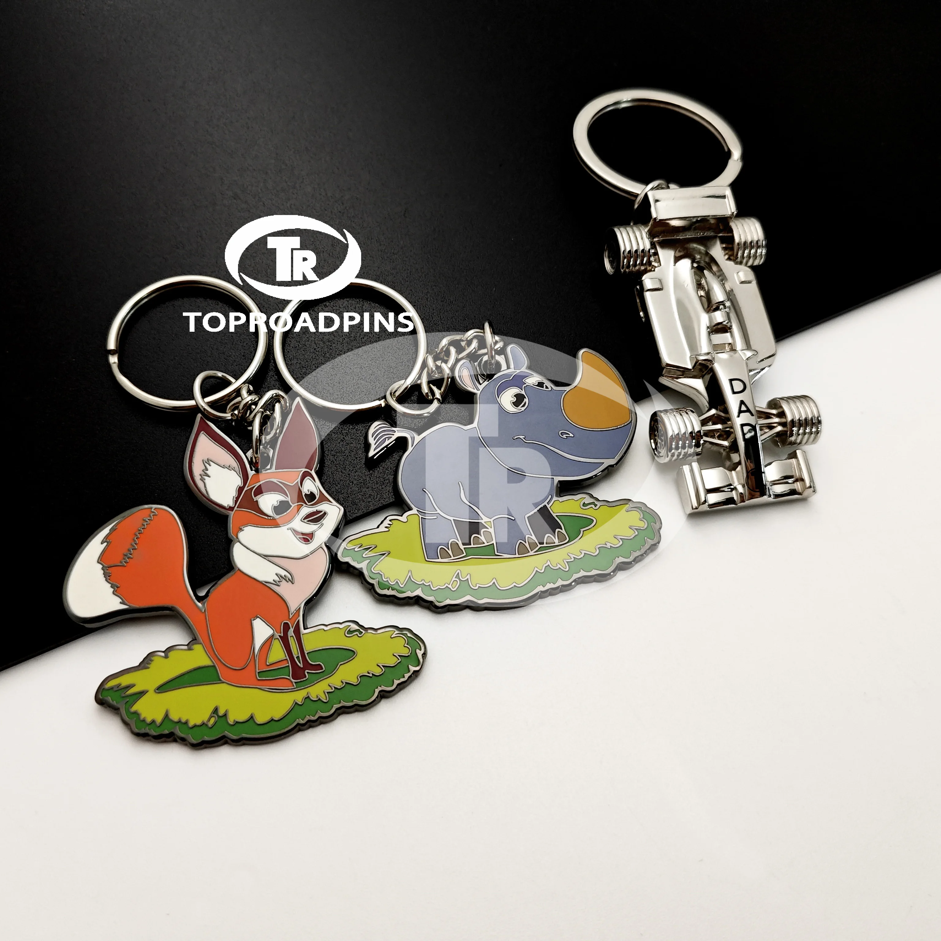 Logo Charms Made Professional Engrave Best Selling Custom Metal Egypt Keychains