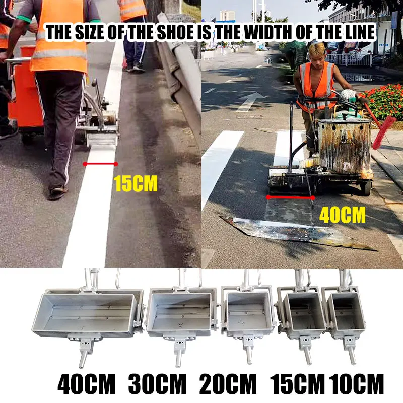 ISO 9001 factory price 10cm 15cm 20cm 30cm 45 cm shoes hot melt lining road lane marking machine road marking machine