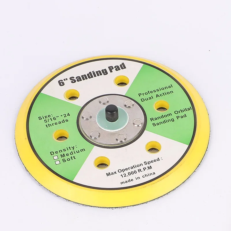 Hot Sale 5in Sanding Backing Pad On Electric Belt Sander 3 In 1 Dry Wall Air Grinder Machine Disc Bodywork 125 Mm Pads