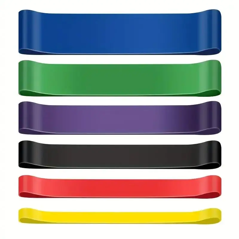 Factory Custom LOGO Fitness Workout Equipment Training Elastic Rubber band yellow for Gym Yoga Exercise Fitness Resistance Bands