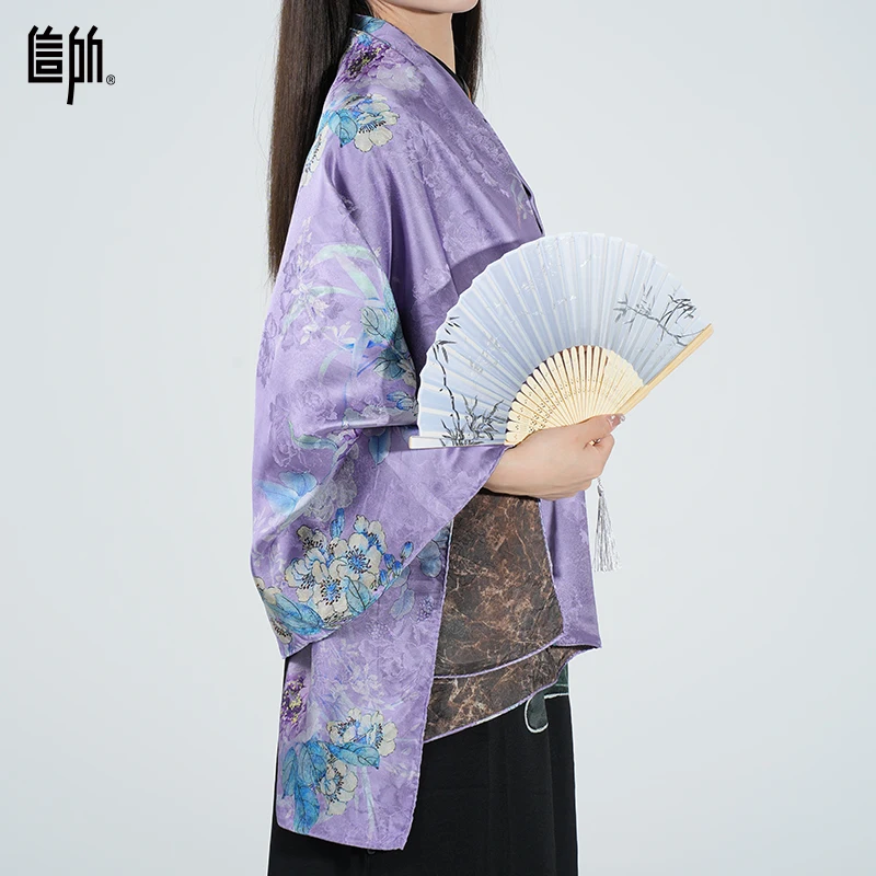 Custom Silk Scarf Vintage Design 100% Viscose Satin Cloud Gauze Hair Wrap Satin Printed Women Neck Scarf