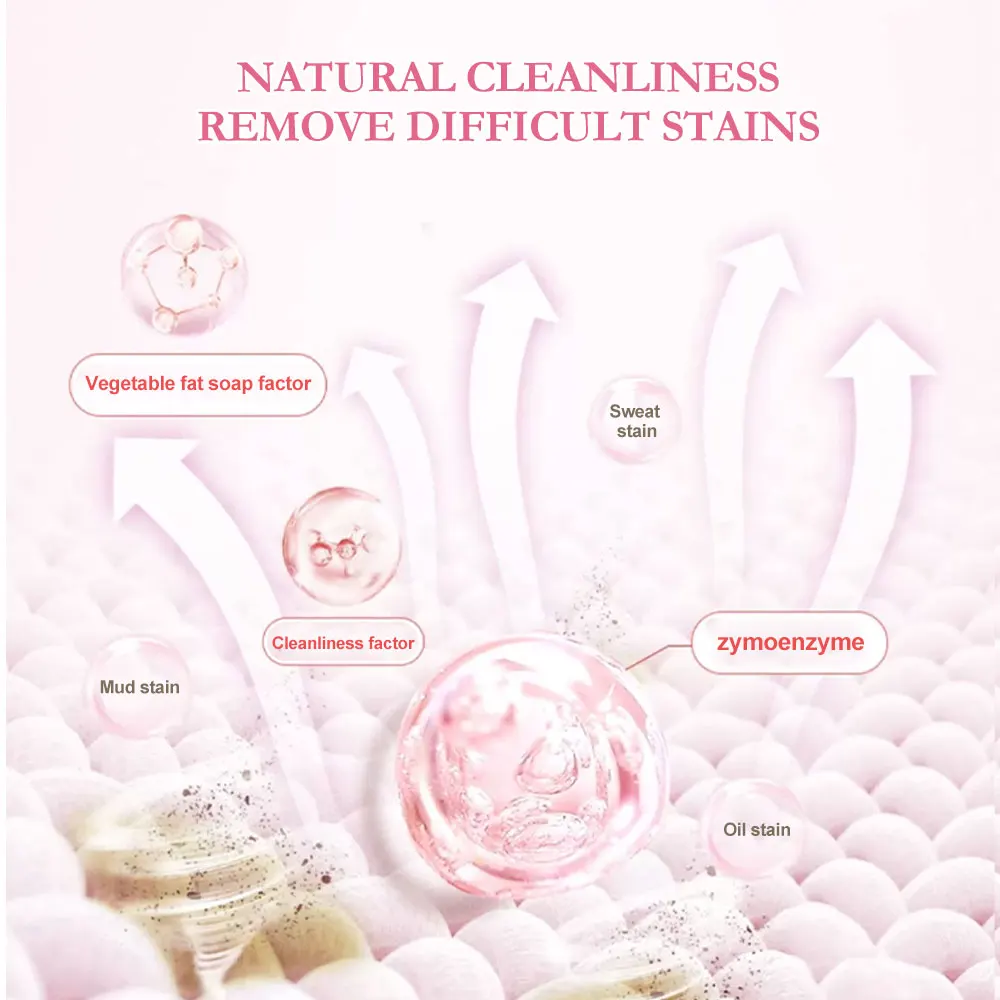 LC Free Sample Safe Home Care Enzyme Powerful Clean Cold Wash Fabric Color Protecting Liquid Detergent For Hand And Machine Wash