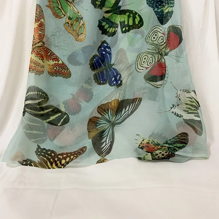 High export quality Silk Fabric 140 Width Digital printing GGT Fabric For Dresses