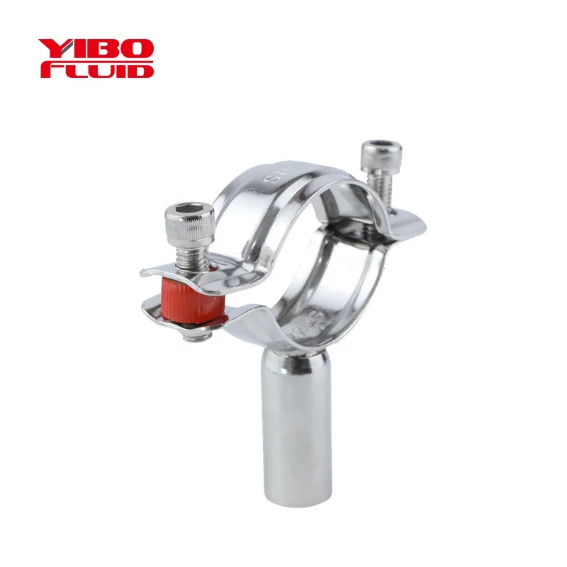 Stainless Steel Round Pipe Hanger Pipe Holder Type Sanitary Tube Support Full SS304 pipe fittings