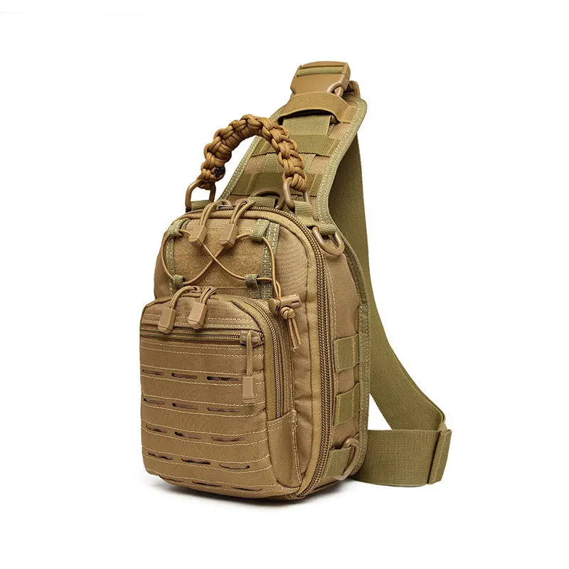 Chenhao Rucksack Mountaineering Bag Waterproof Cut Molle Backpack Crossbody Casual Slingback Pack Tactical Sling Bag