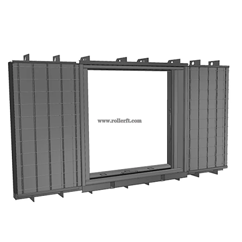 heavy duty shrapnel-proof welded steel doors and windows for export