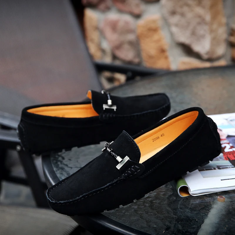 Men Shoes Brand 2023 Casual Slip on Formal Loafers Men Moccasins Italian Black Male Driving Shoes