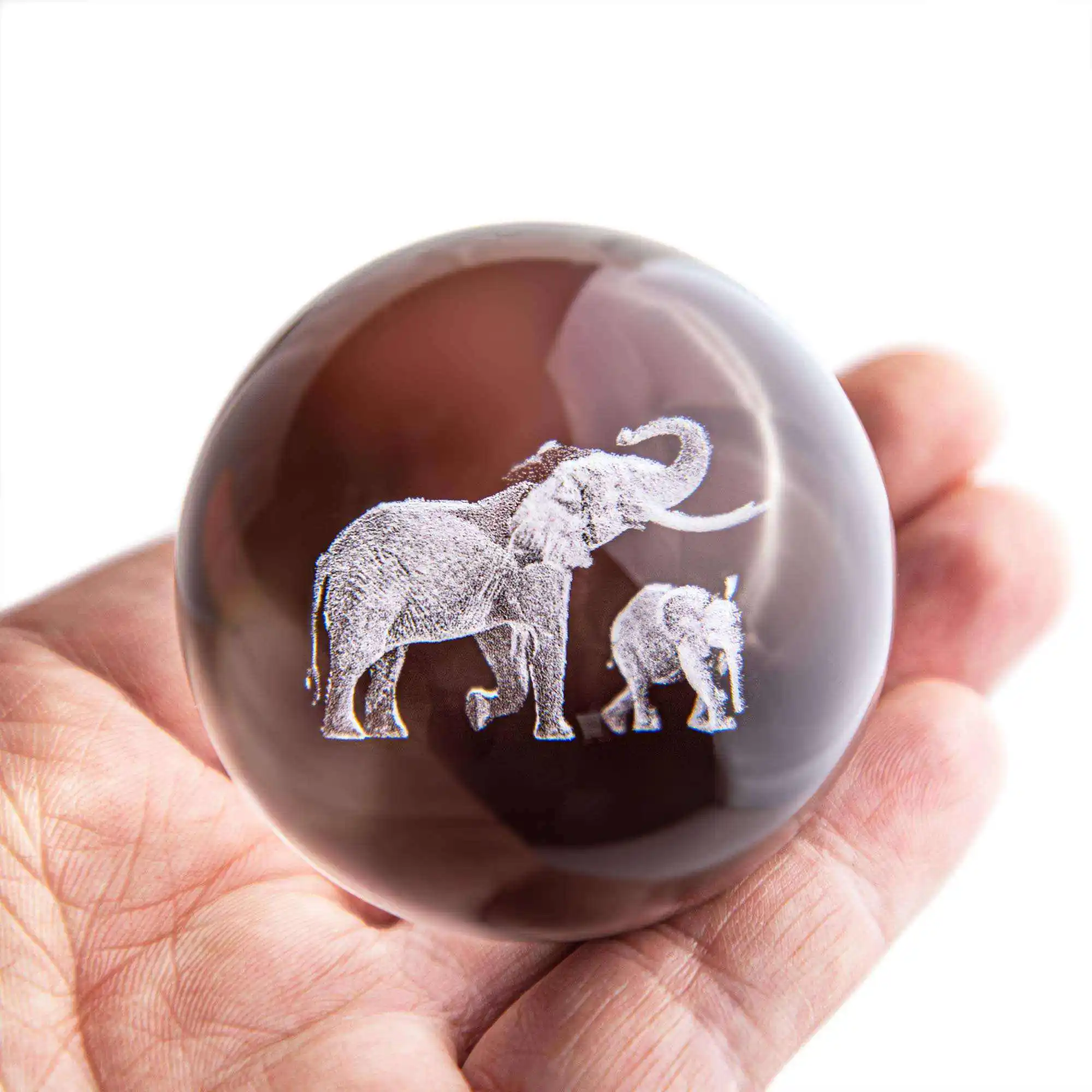 JY Wholesale new fashion thanksgiving gift dolphin figurine 3d laser engraving  crystal glass ball