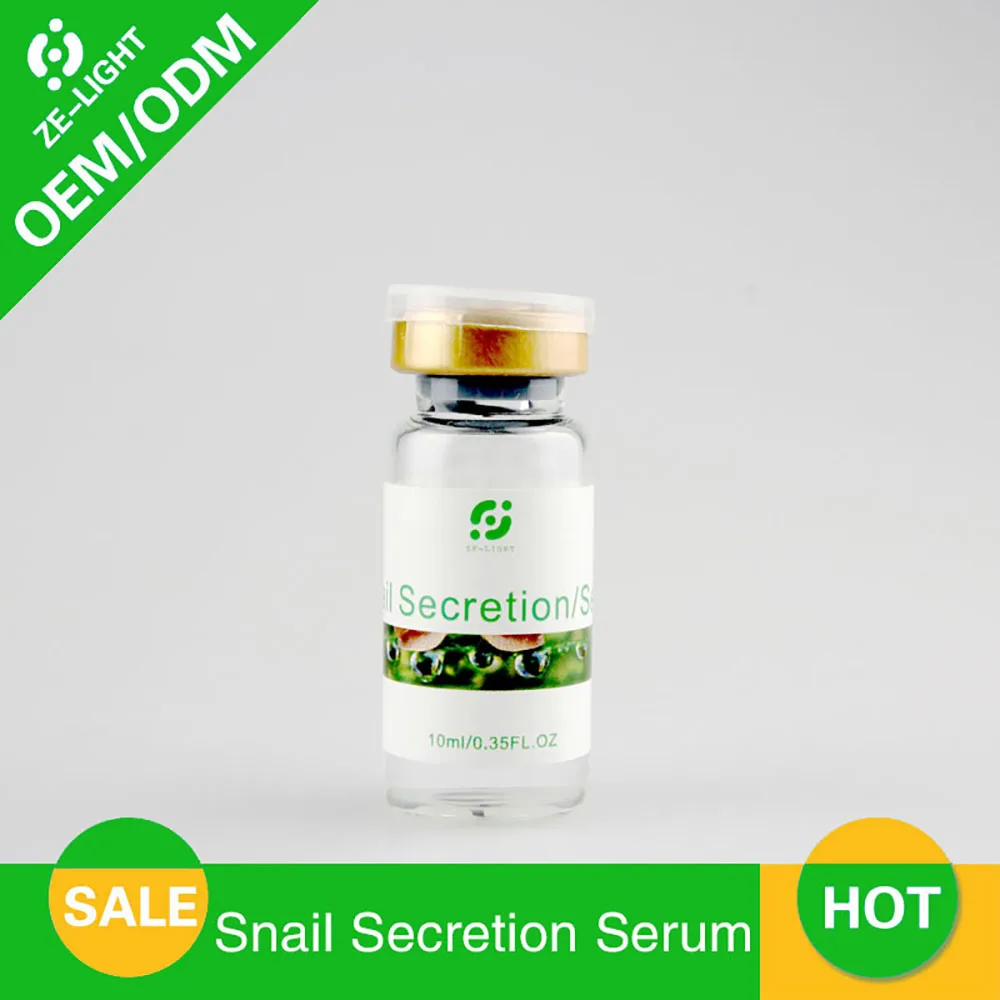 High quality snail100% hyaluronicy acidy liquid whitening spot shrink pores ampoule anti-acne regenerative Skin Care Serum