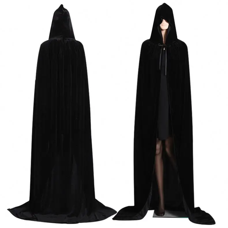 Готическая пятнистая накидка с капюшоном Wicca Robe Witch Larp для женщин и мужчин костюмы на Хэллоуин вампиры необычная вечеринка