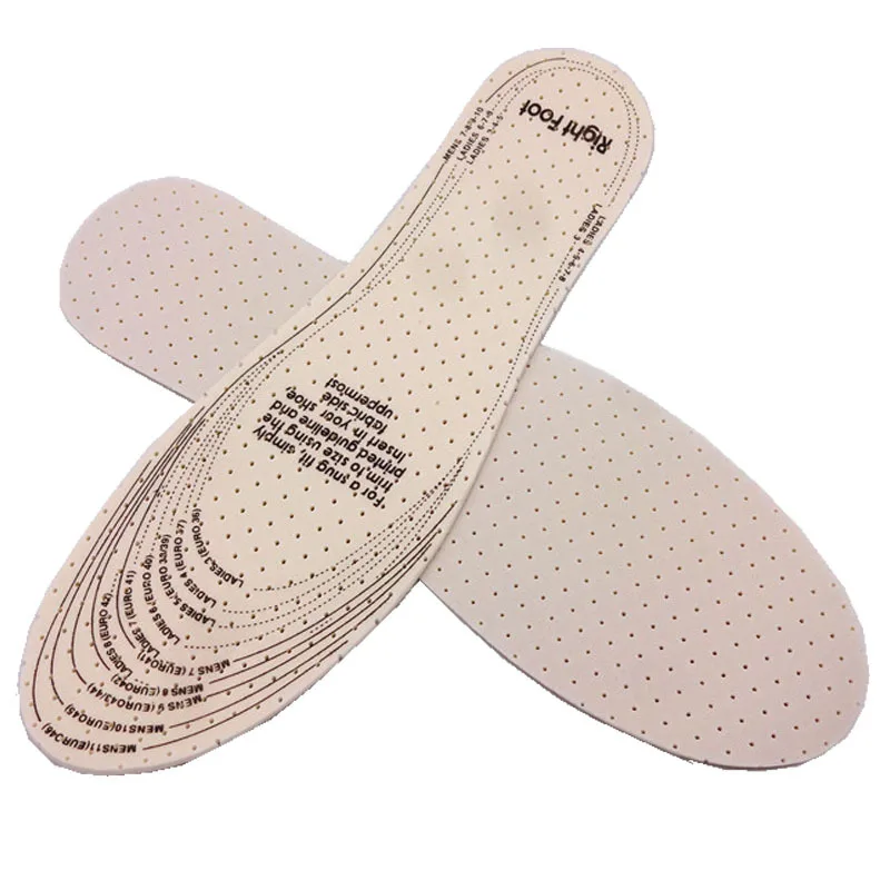 OBSHORSE Breathable Soft Insole for Women Men Cushion Shoe Pad Cuttable Latex Cotton Sports Comfort Shoe Insole