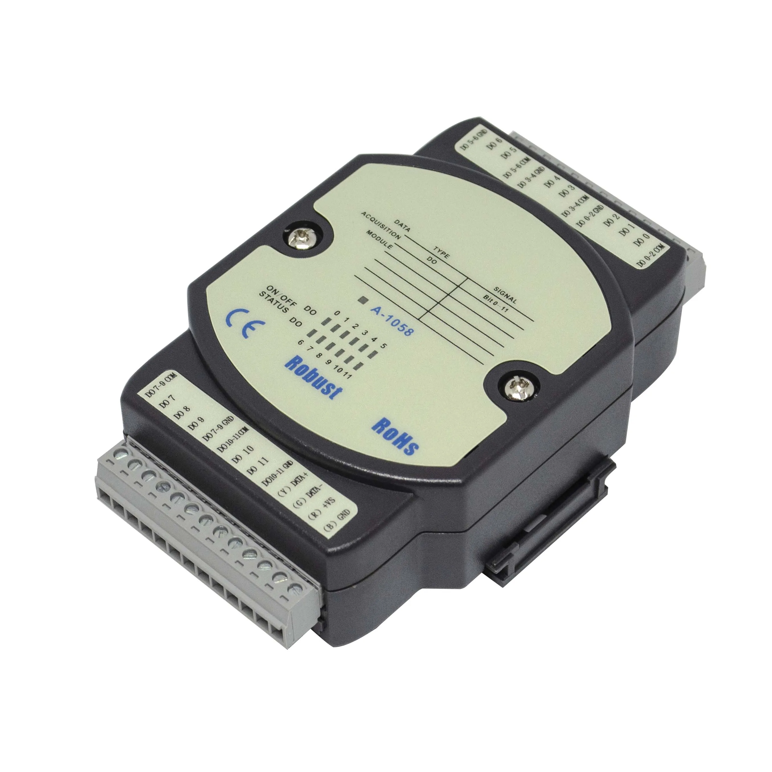 12 DO Digital output, Sink type Remote I/O Module With Modbus RTU RS-485 Port(A-1058)