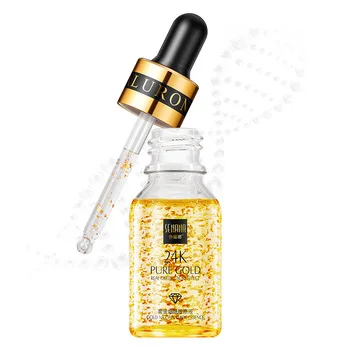 99.9% Pure 24k Gold Face Whitening Anti Aging Moisturize Skin Care Serum 24k gold & collagen vitamin c gold face  face serum