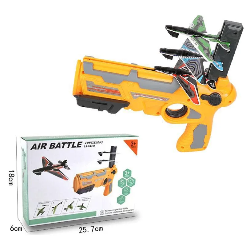 Hot Selling cheap Airplane Launcher Toy Catapult Plane Toys For Kids 4PCS Outdoor Sport Flying Toys for kids