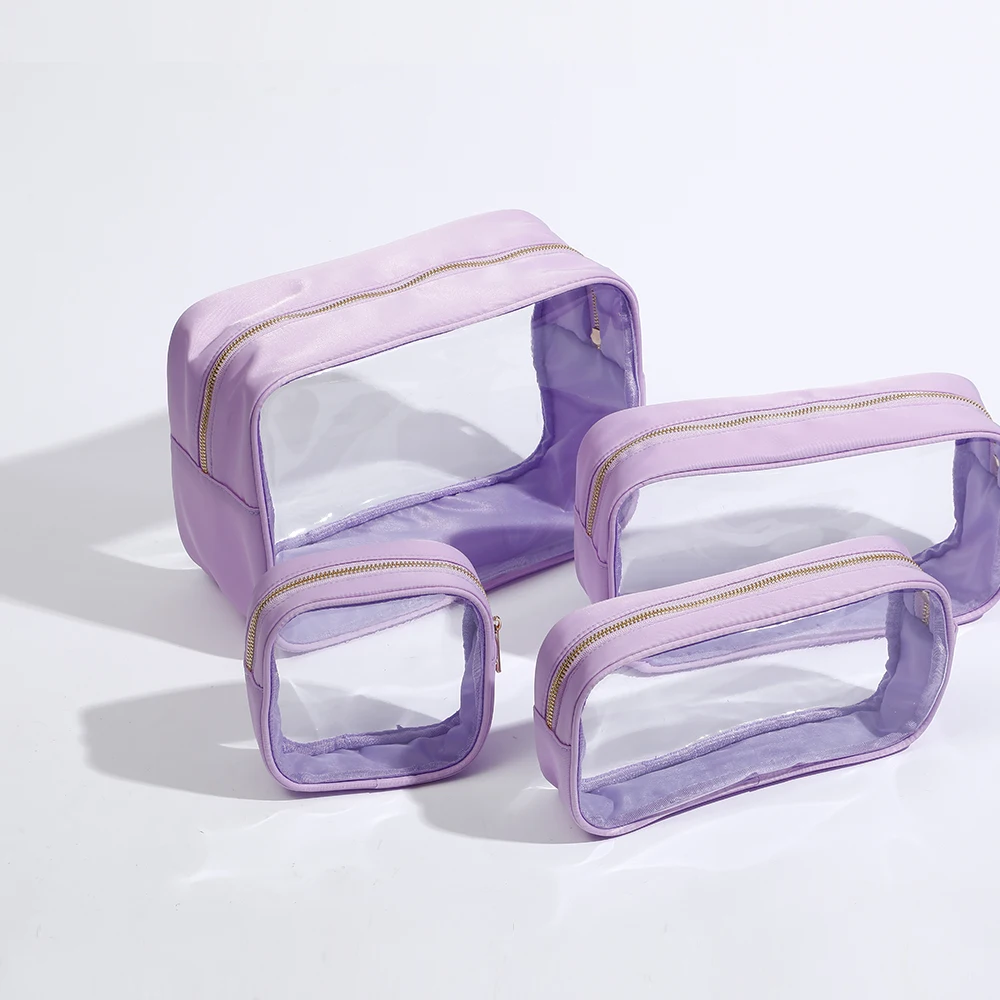 Keymay Custom Classic Thick PVC Heavy Duty PVC Makeup Case Leopard Beauty Case Travel Cosmetic Kit For Women