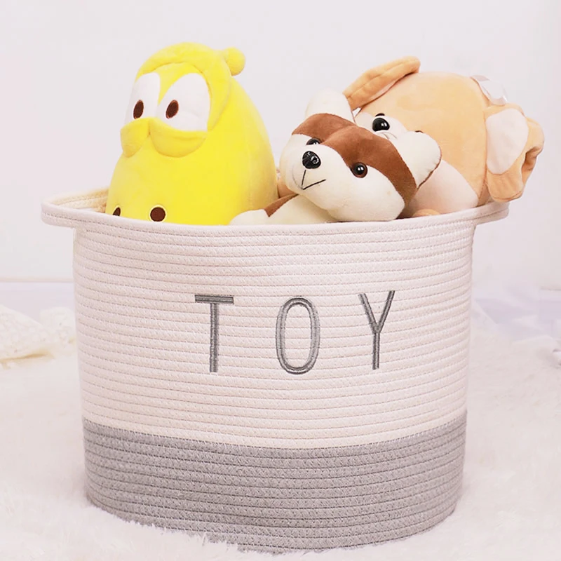 Felt baby nursery diaper caddy storage bag basket bins organizer toy kids storage basket with handle