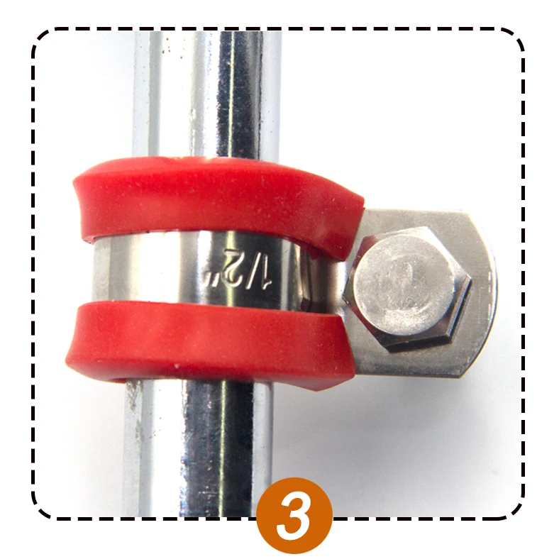 Galvanized Iron Rubber Lined P Style Clips Fist Clamping Heavy Duty EPDM R Clip P R Type With Rubber Pipe Hose Hanging Clamps