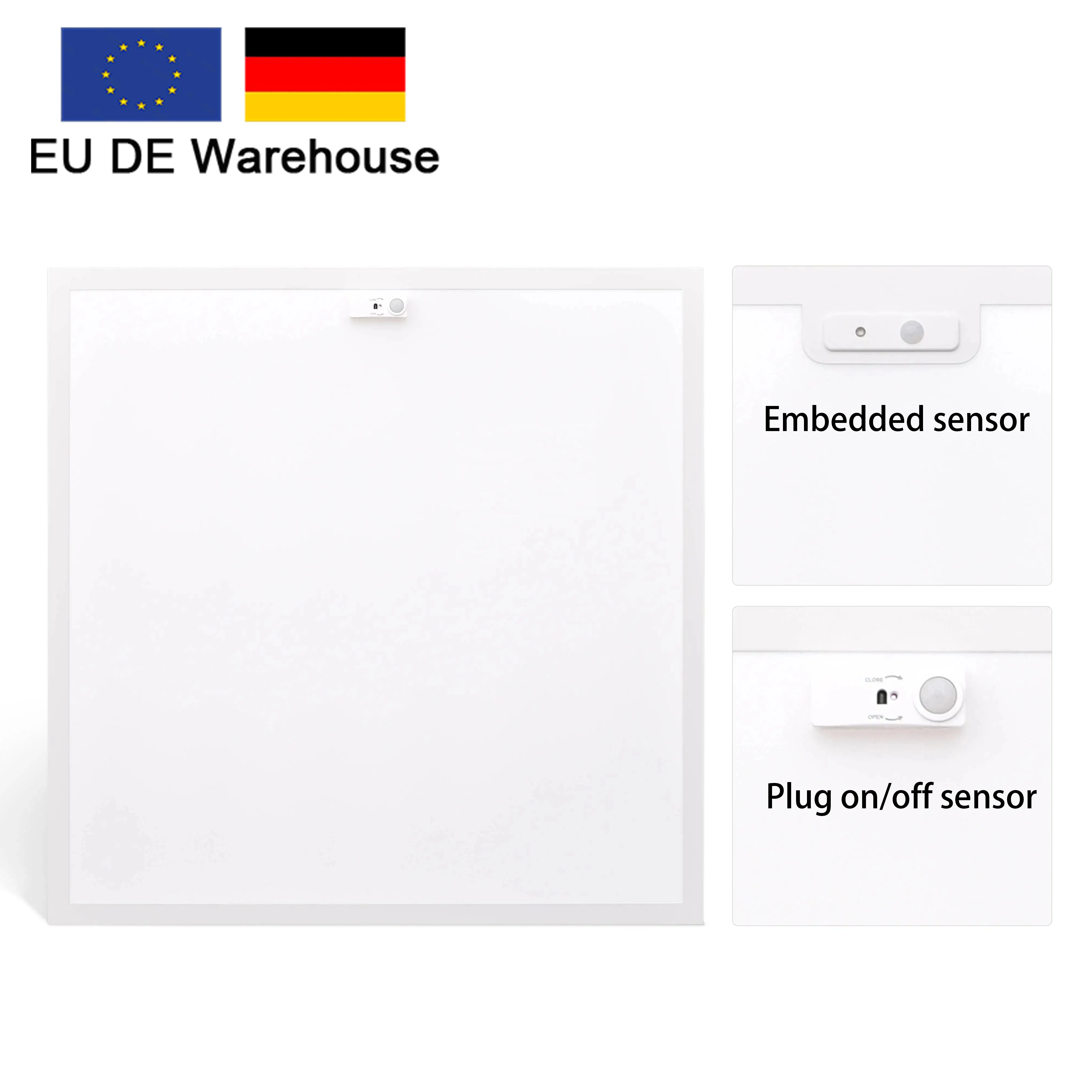 Германия склад Zigbee приложение 3000-6500k 60x60 встраиваемый тонкий умный светодиодный светильник с подсветкой датчиком PIR BLE