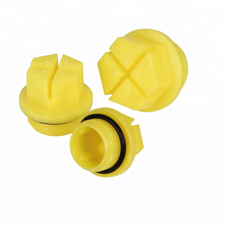 Multiple valve hydraulic parts BSP G Metric threads plastic sealing vent plug