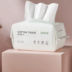KUB reusable cotton baby tissue high quality super soft dry wipe for face hand butt 100pcs*6