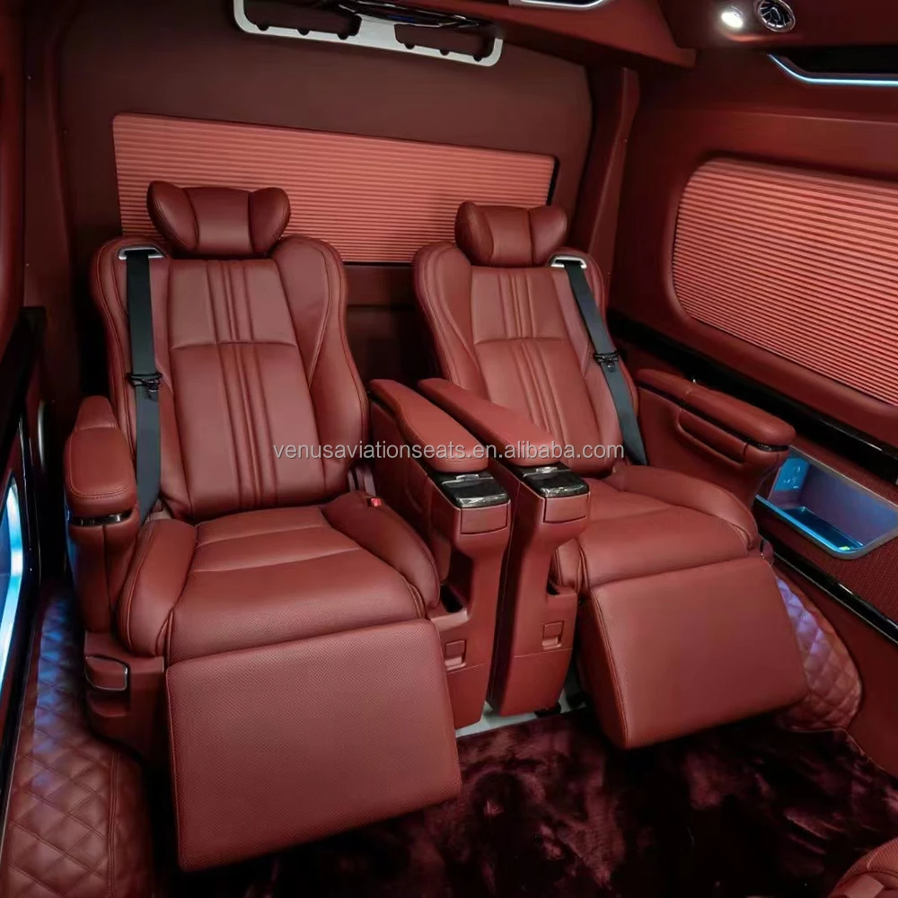 2023 new Luxury Electric Leather Car Seat Captain Seat With Touch Screen For Vito Vclass Metris Sprinter Alphard Vellfire